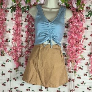 Tan corduroy forever 21 skirt